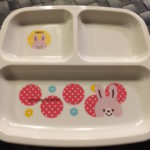 Kawaii children’s tableware in 100 yen Shop “Seria” in Japan